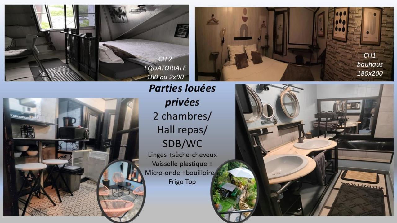 2Ch 4Pers Matelas M De Forme Kitchenette Sdb Wc Au Calme Cote Jardin Tulle Luaran gambar